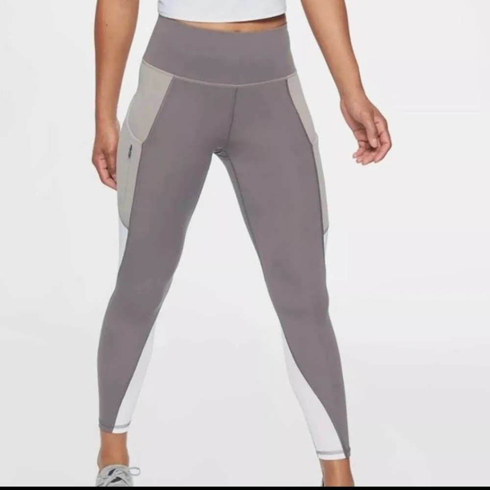 NWT Athleta Skulptek Colorblock Up For Anything 7/8 Leggings Tights